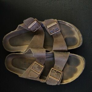 Birkenstock Dark Brown Double-Strap Sandals